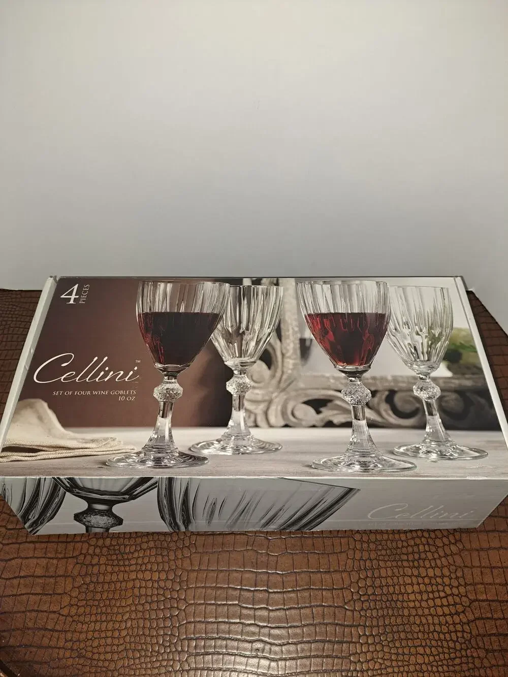 Set of 4 Cellini 10oz Wine Goblets